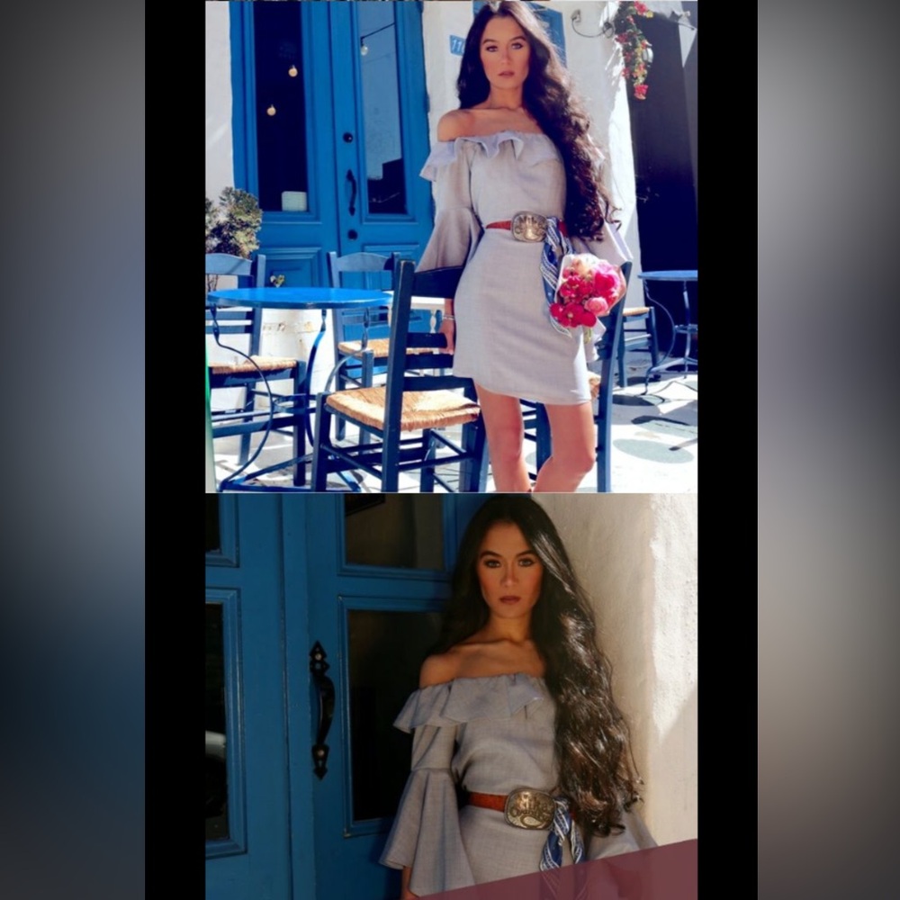 WAYF Kiera Off Shoulder Ruffle Dress